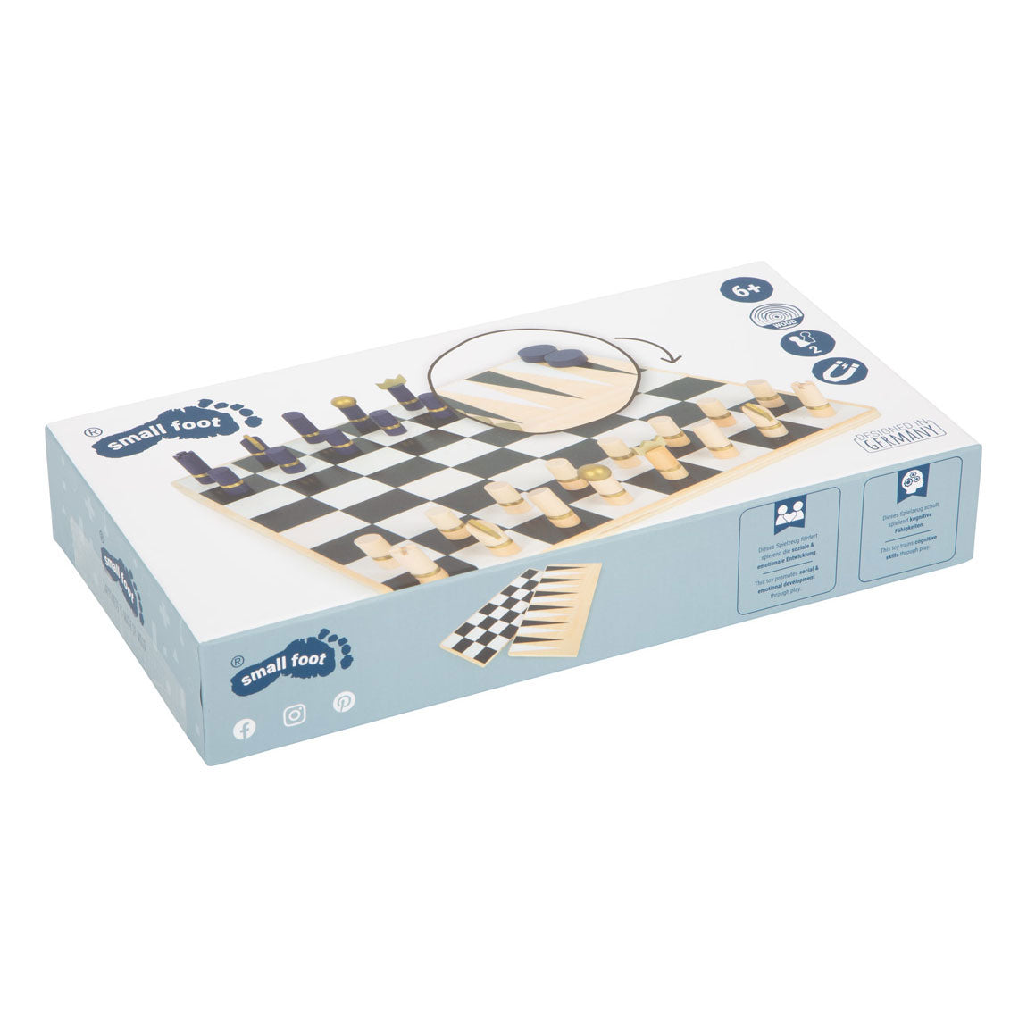 Small foot - schaak en backgammon spel (gouden editie)