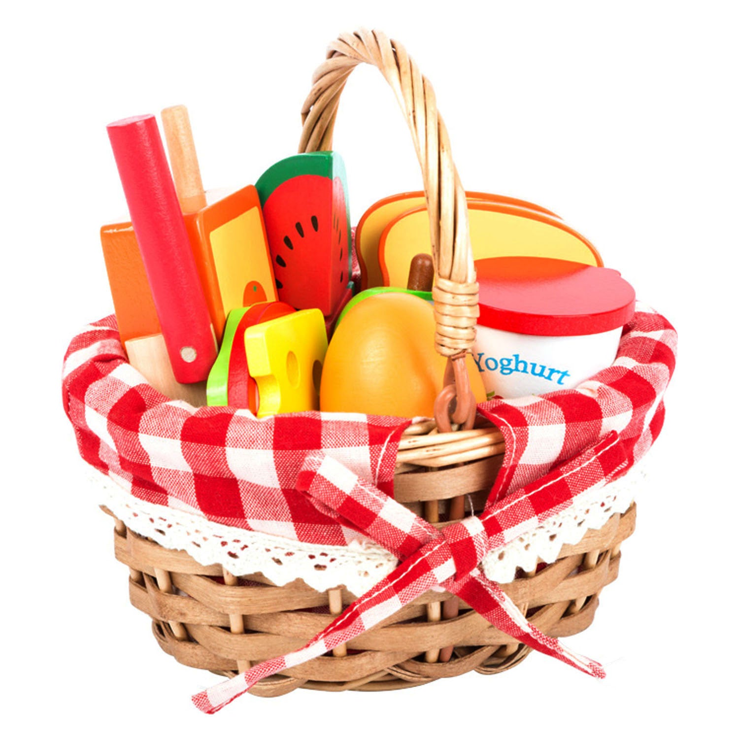 Small Foot - Picknickmand met Houten Snij Eten