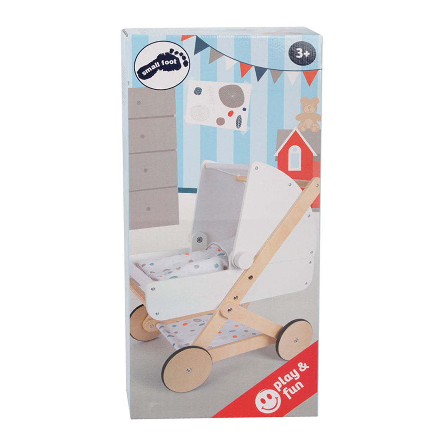 Small Foot Houten Poppenwagen Kleine Knop