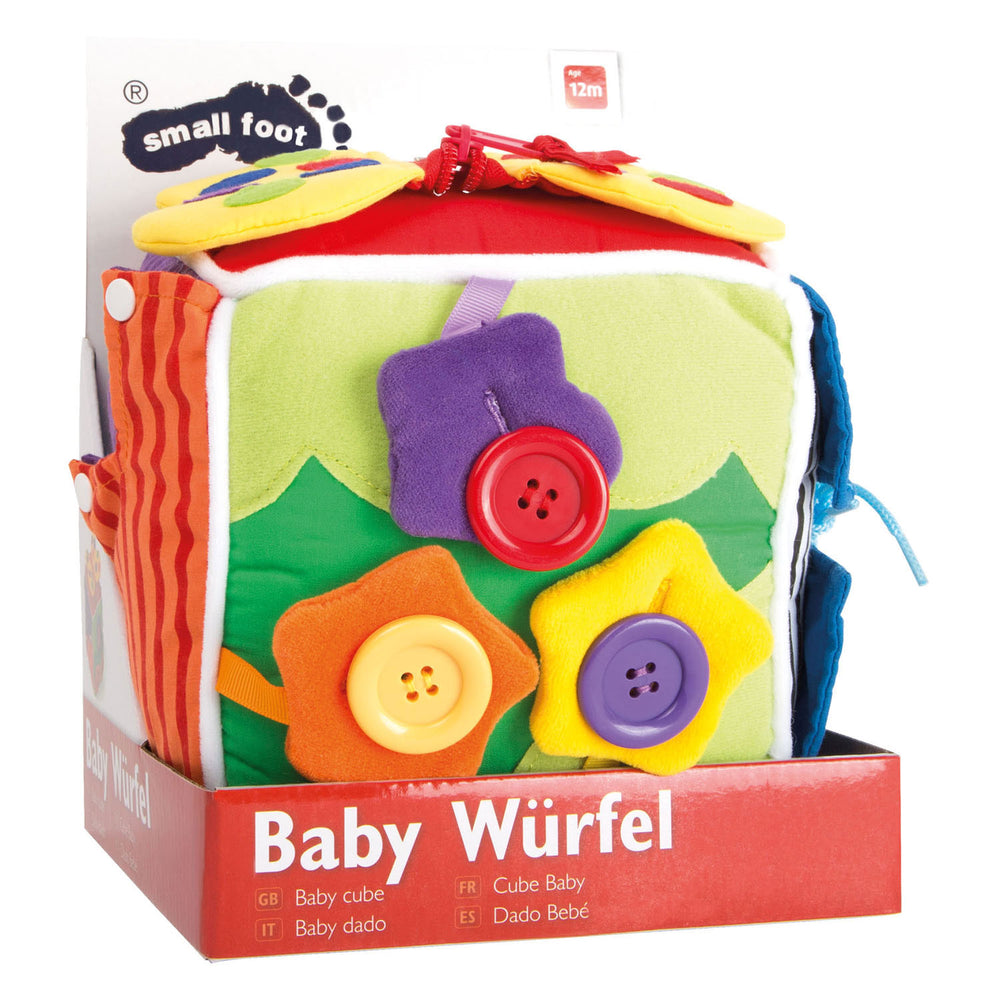 Small foot - baby cube natural plush