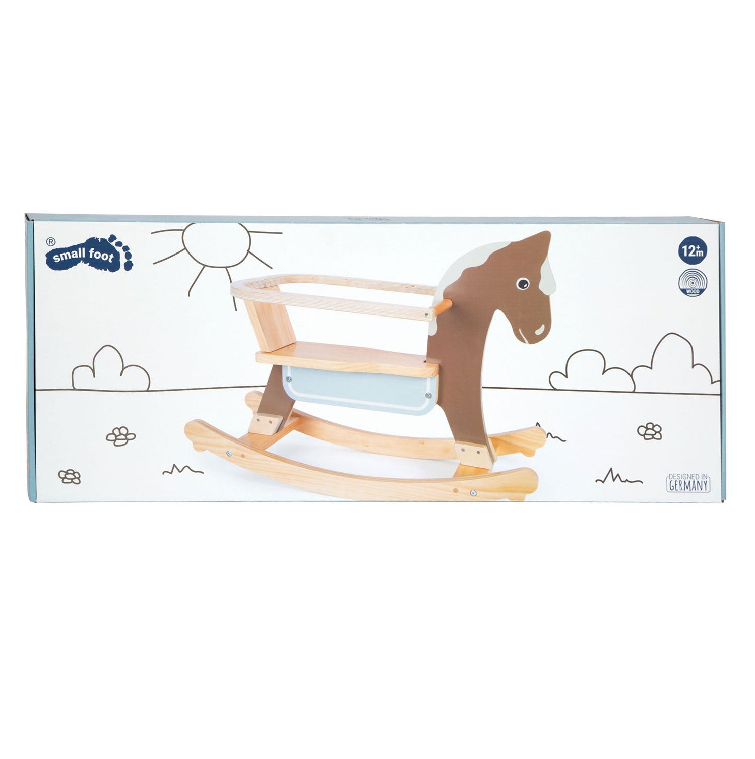 Small foot - hobbelpaard met zitje bruin