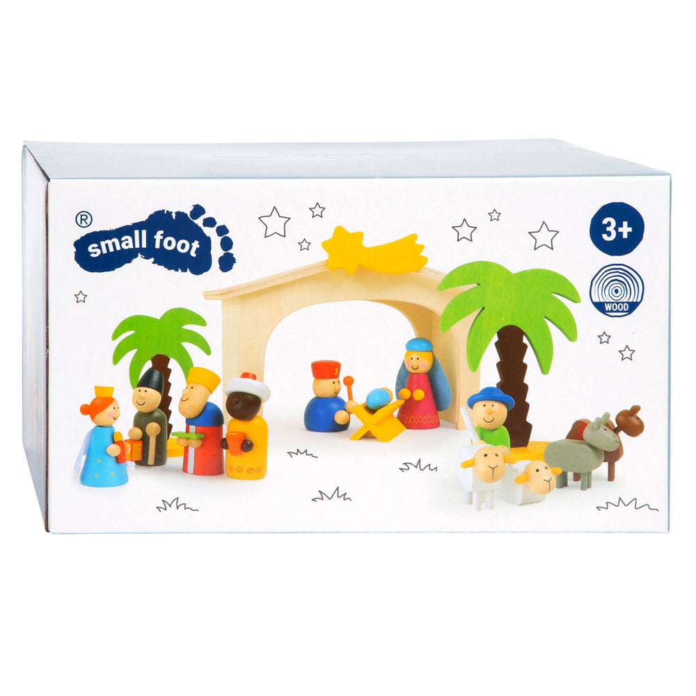 Small Foot Wooden Nativity Play Set, 15 pcs.