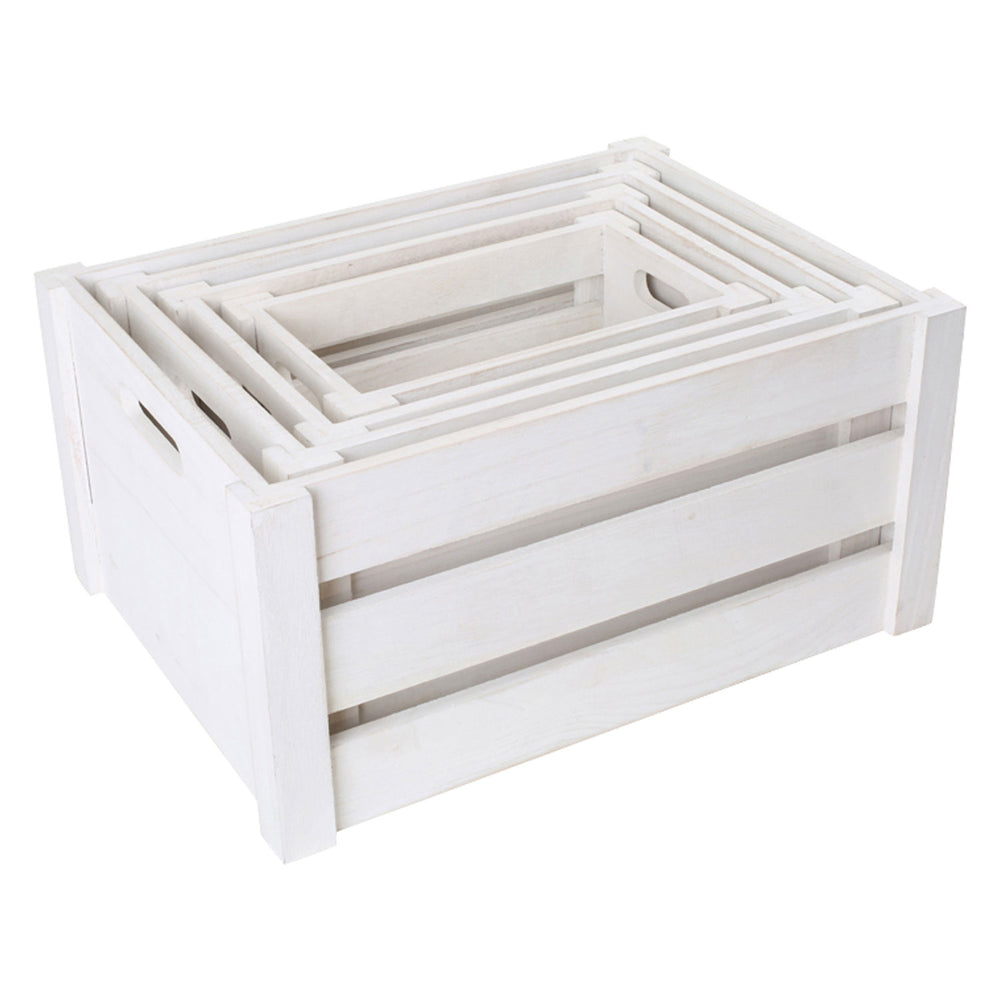 Small foot - Wooden storage boxes, set of 4