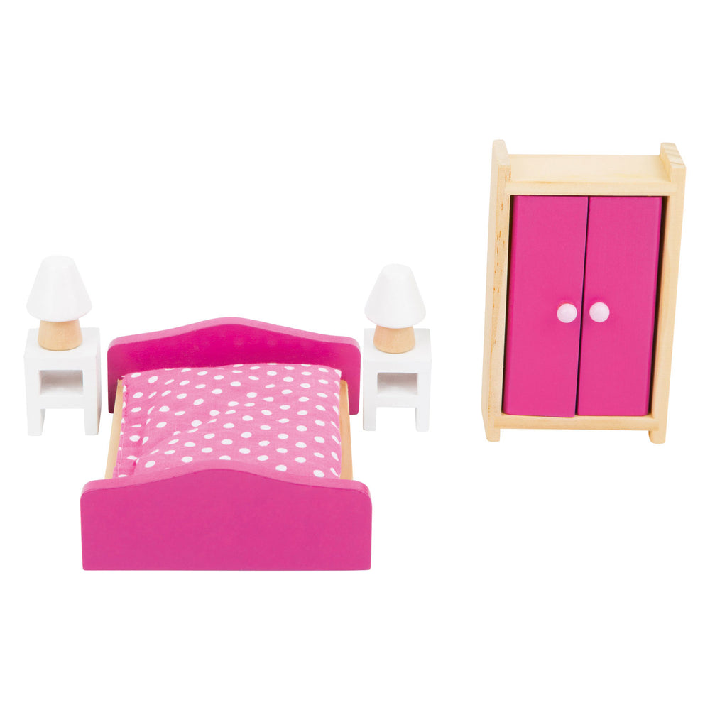 Small Foot Wooden Dollhouse Furniture Bedroom, 6 pcs.