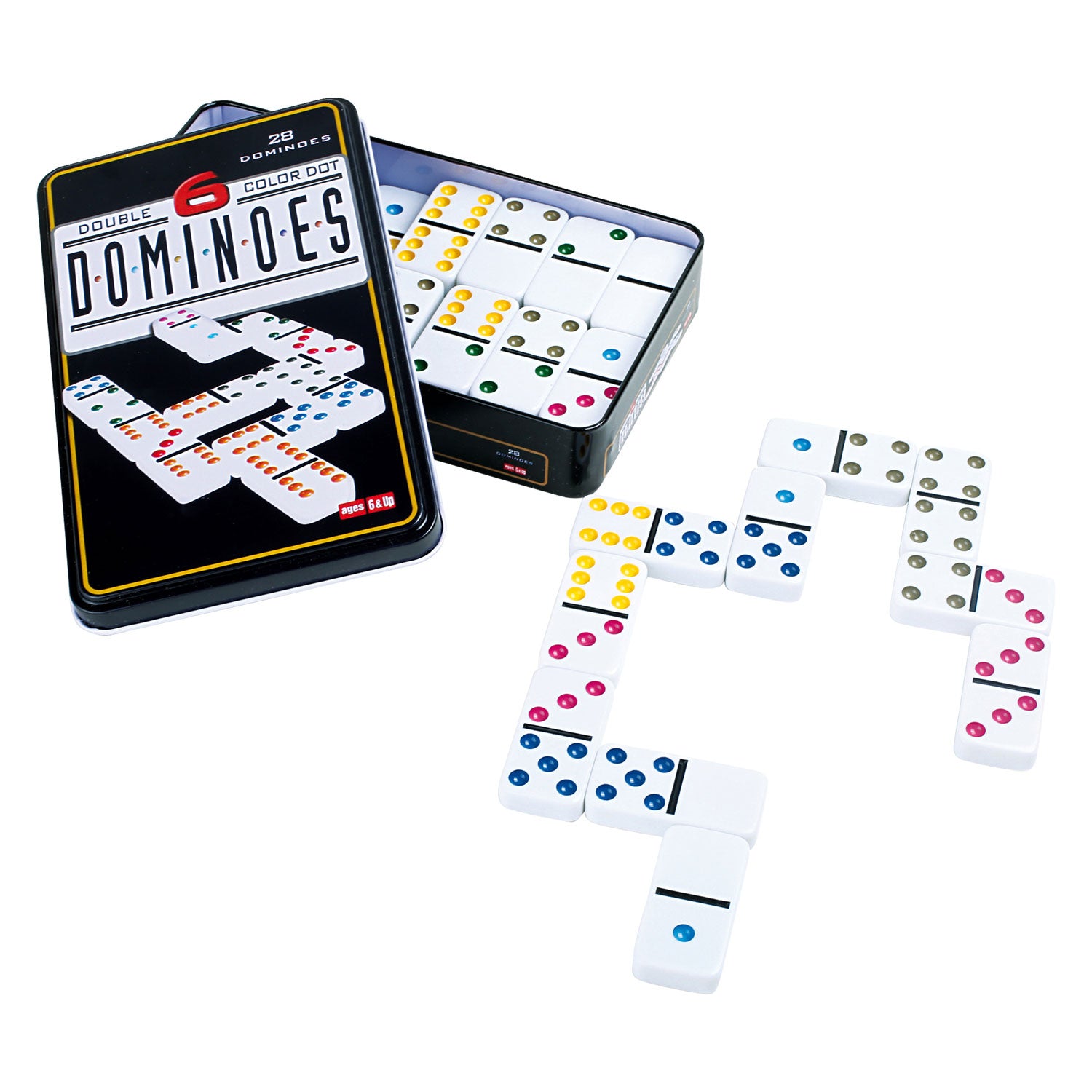 Small foot - domino spel 6 kleuren