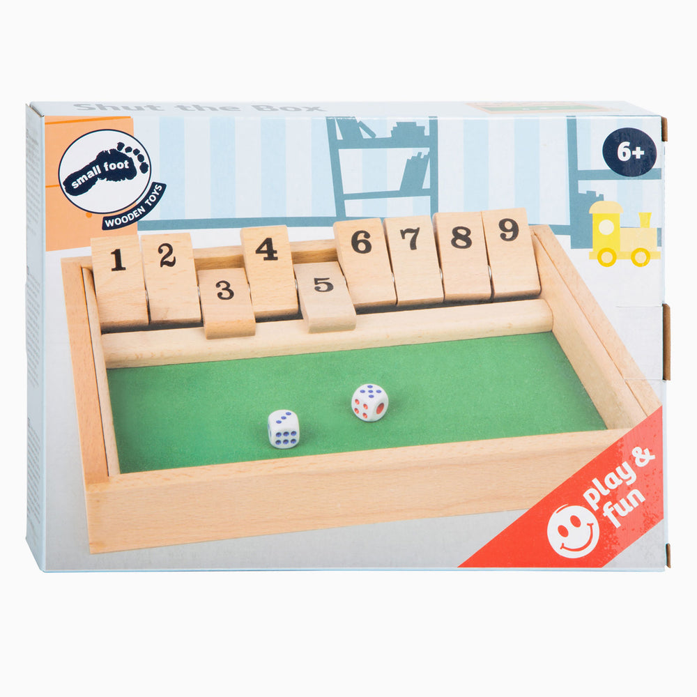 Small Foot Shut the Box Wooden Dice Game