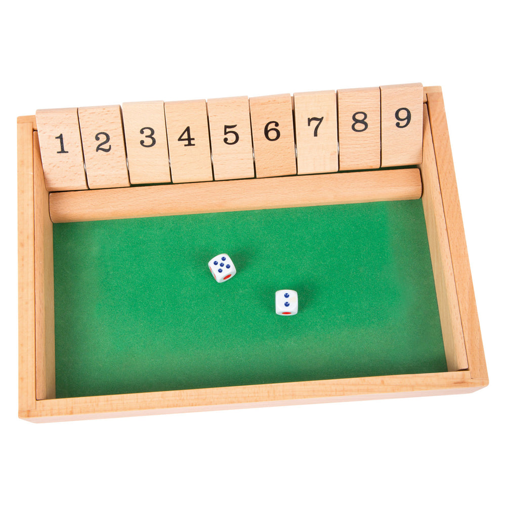 Small Foot Shut the Box Wooden Dice Game