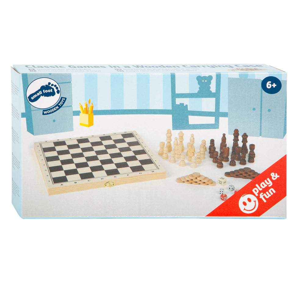 Small foot - Wooden classic 3-in-1 games in a box