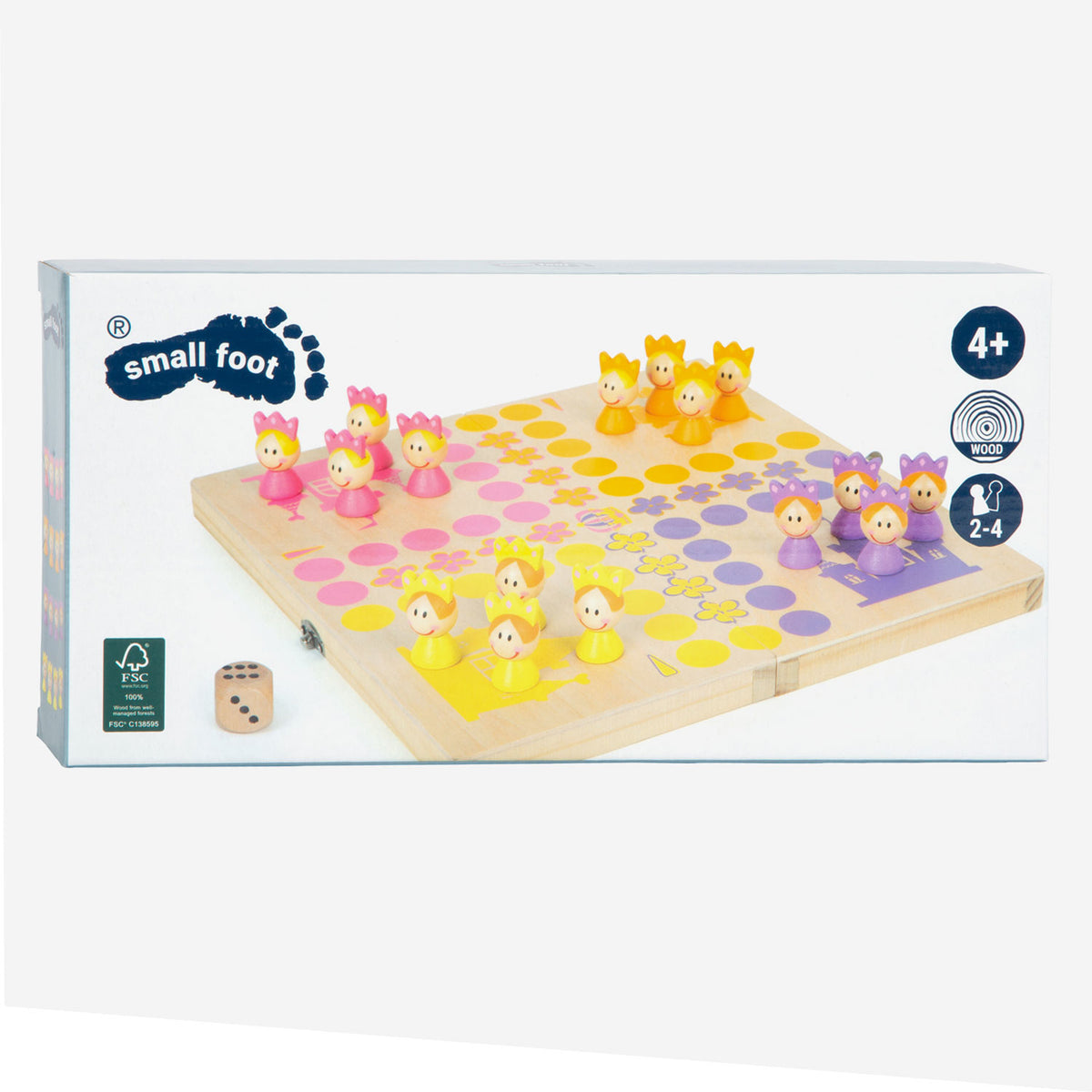 Small Foot - Princess Wooden Ludo Game