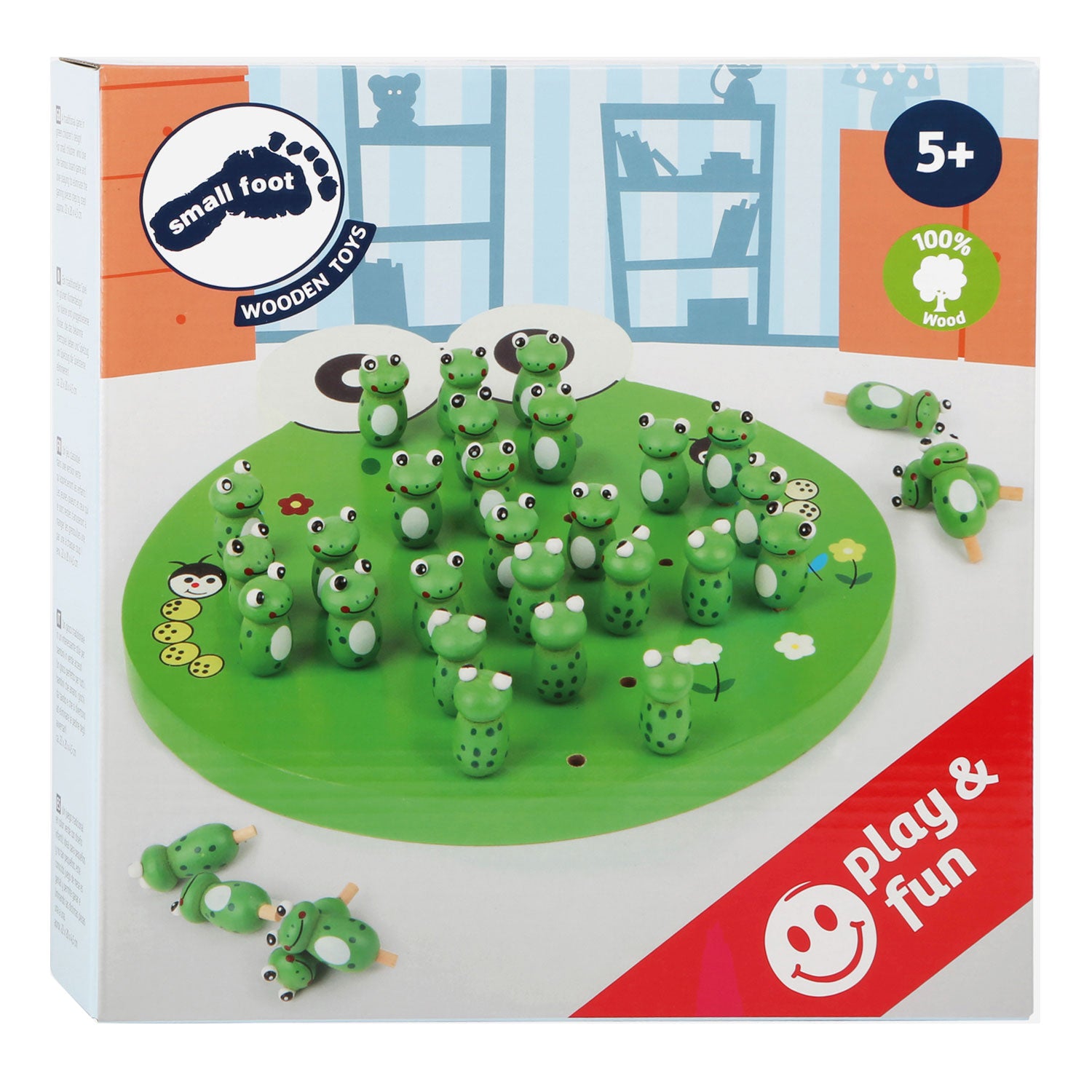 Small foot - wooden game solitaire frog