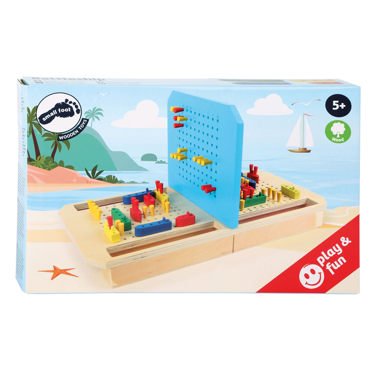 Small foot - houten denkspel slagschip