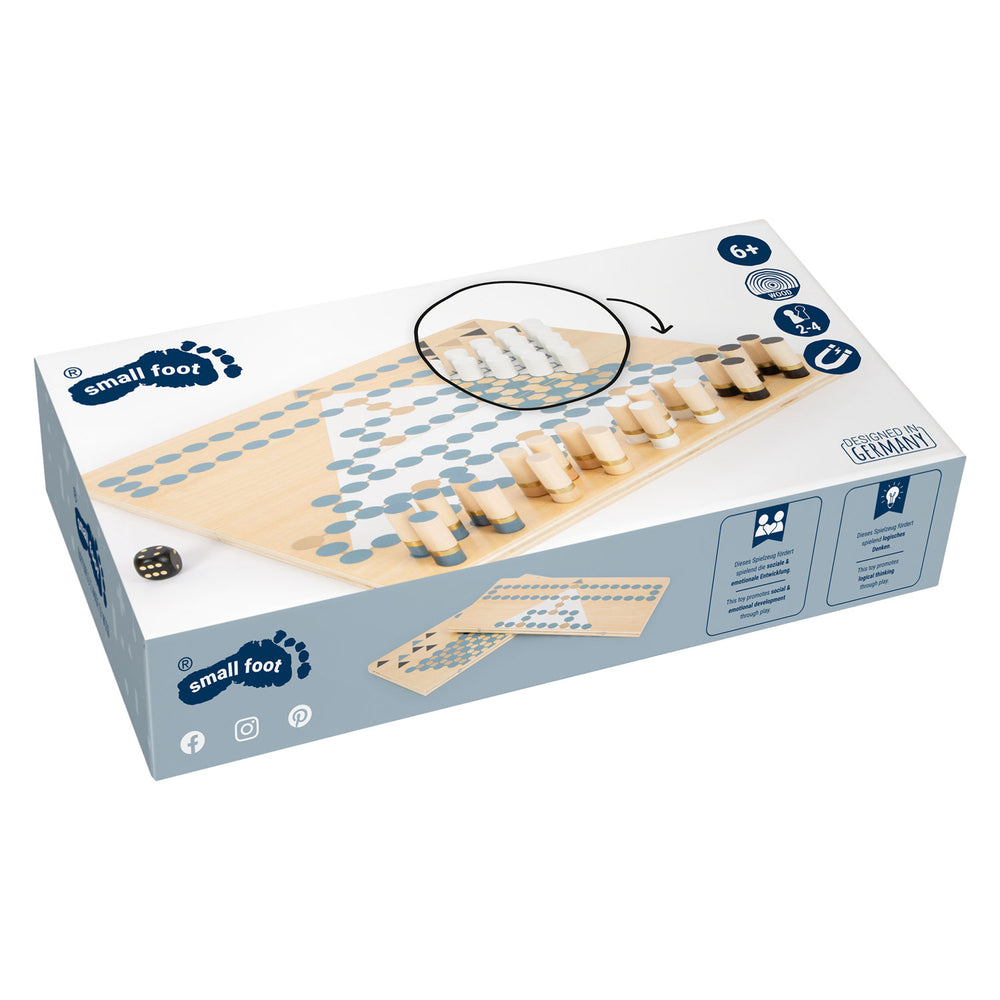 Small foot - barricade and halma wooden board game 2in1