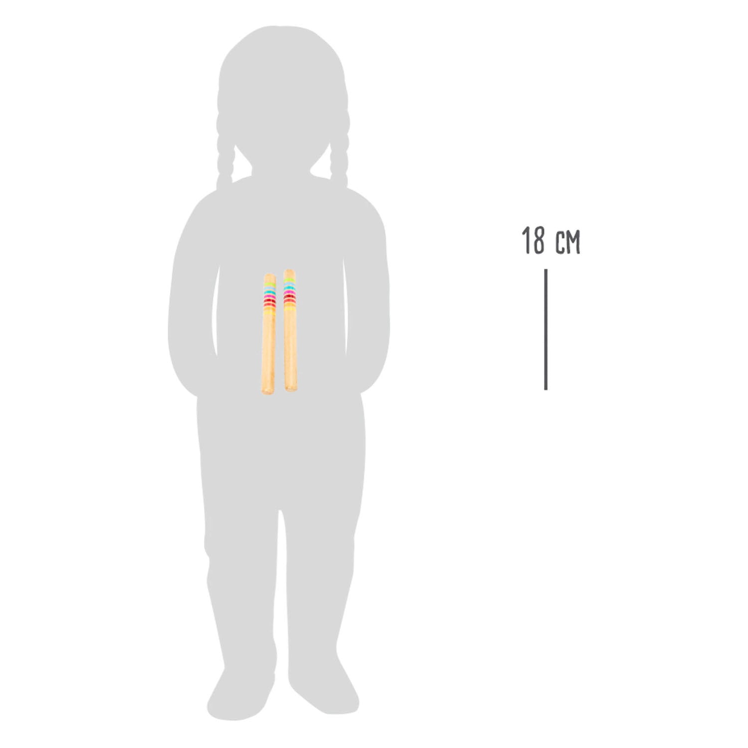 Small foot - Wooden coloured drumsticks