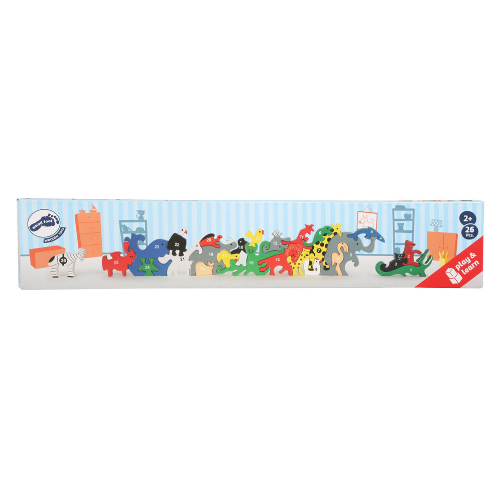 Small foot - animal letters and numbers balance game, 26 pcs.
