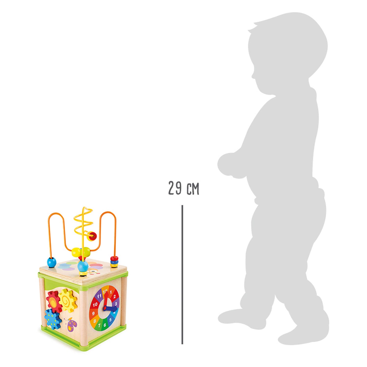 Small foot - houten activiteiten motoriek spiraal 5in1