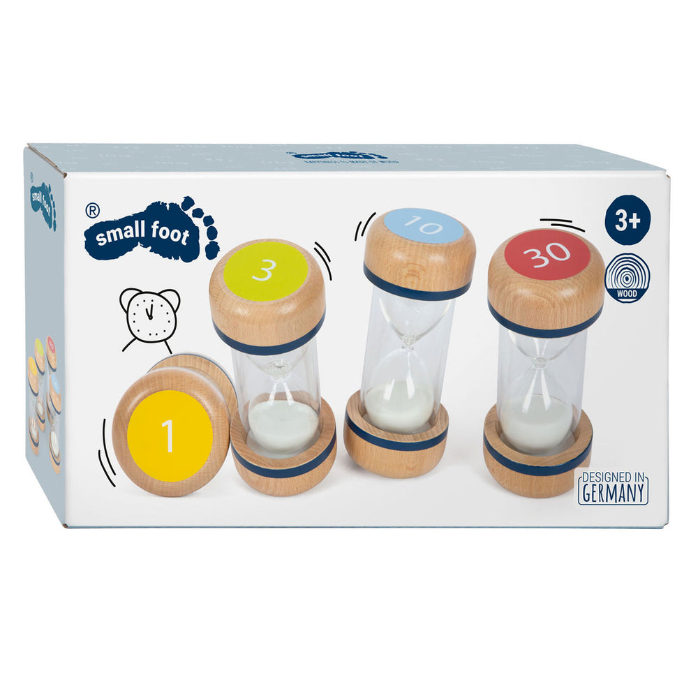 Small foot - Wooden hourglasses XL set, 4 pcs.