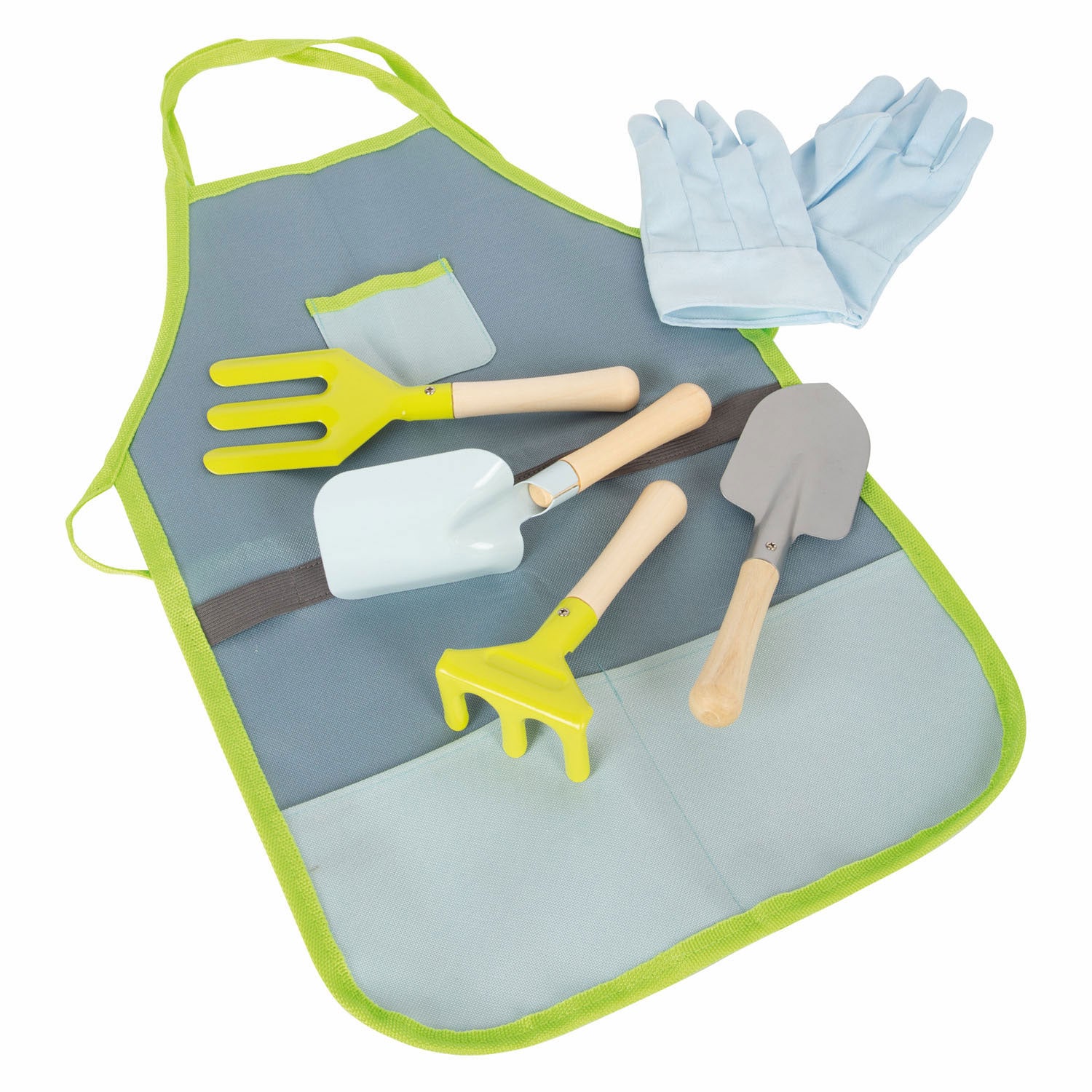 Kleine voet - tuinkort met tuingereedschap, 7dlg.