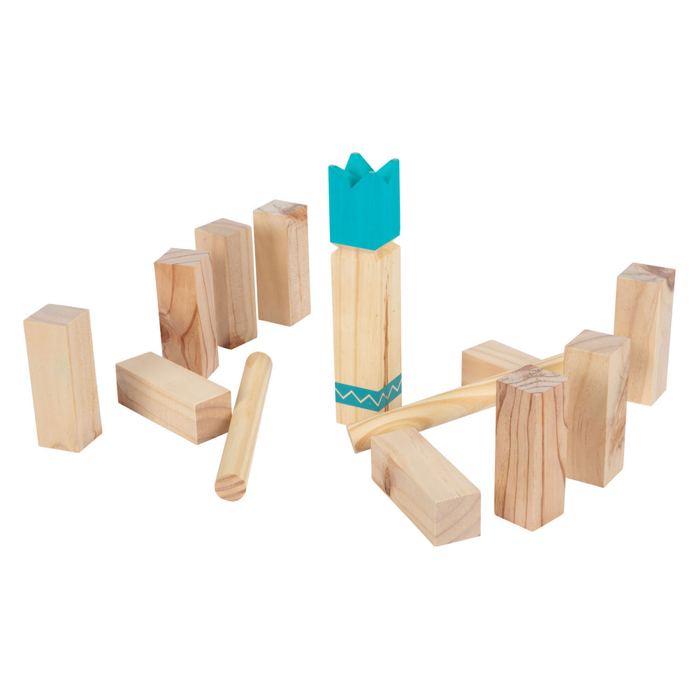 Small Foot - wooden Kubb compact throwing game, 21 pcs.