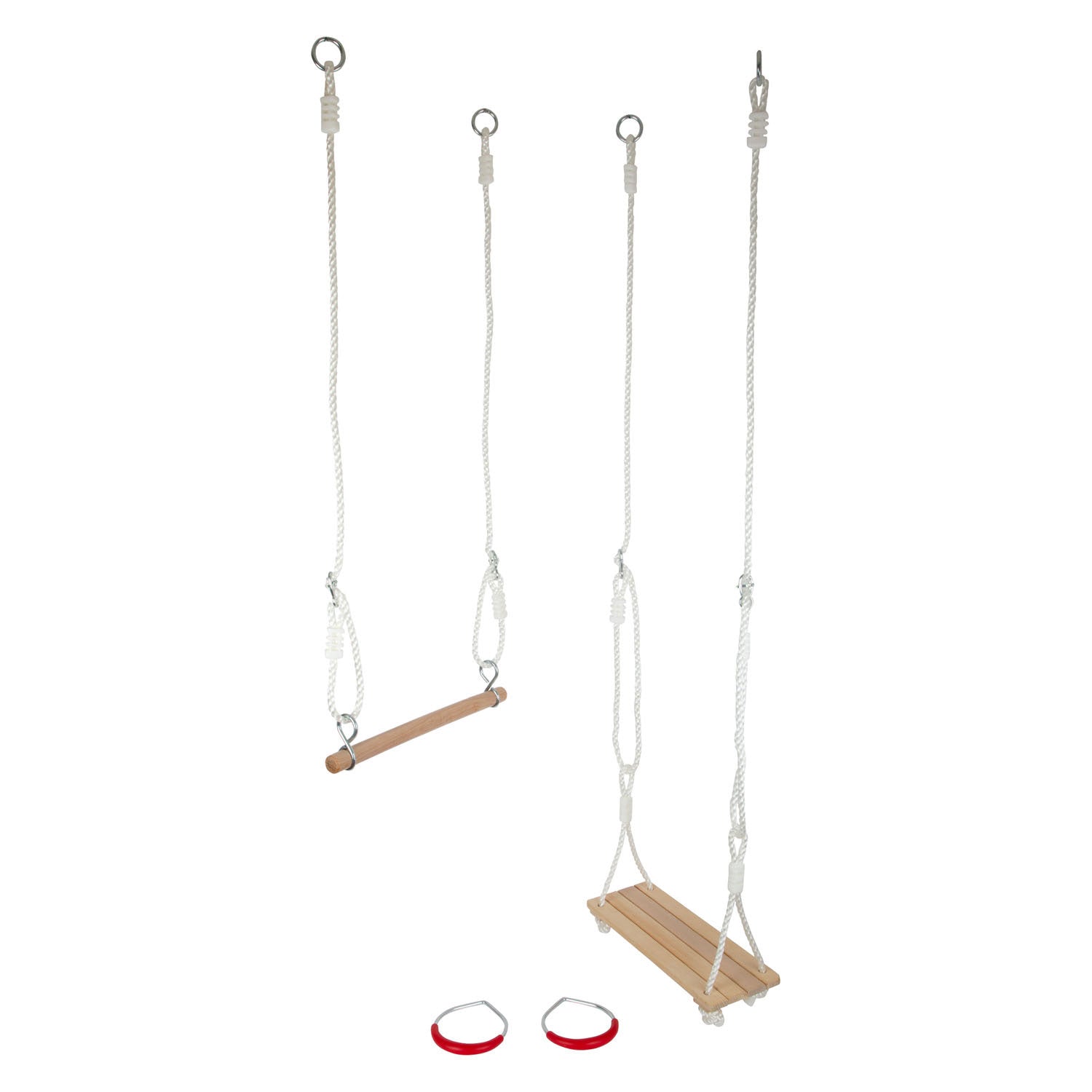 Kleine voet - houten schommelset 3in1