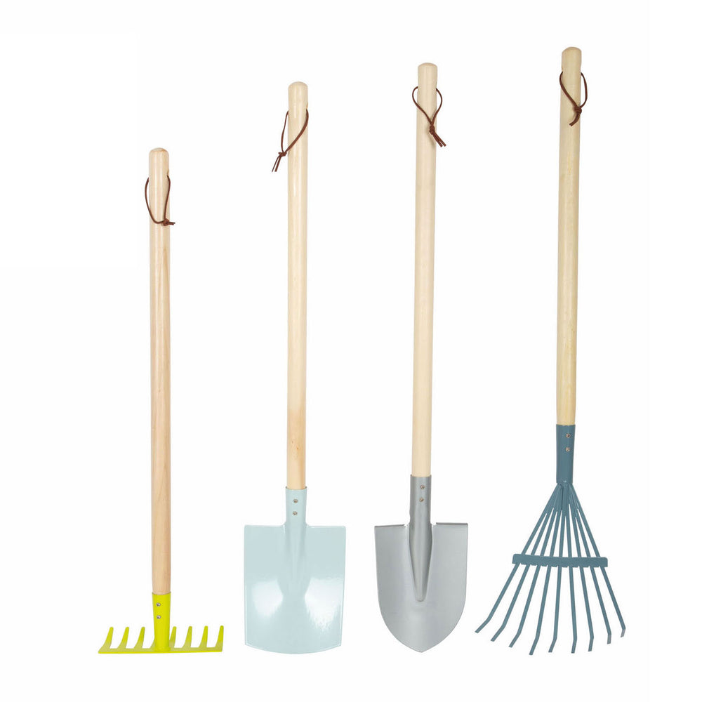 Small foot - wooden garden tools, 4 pcs.