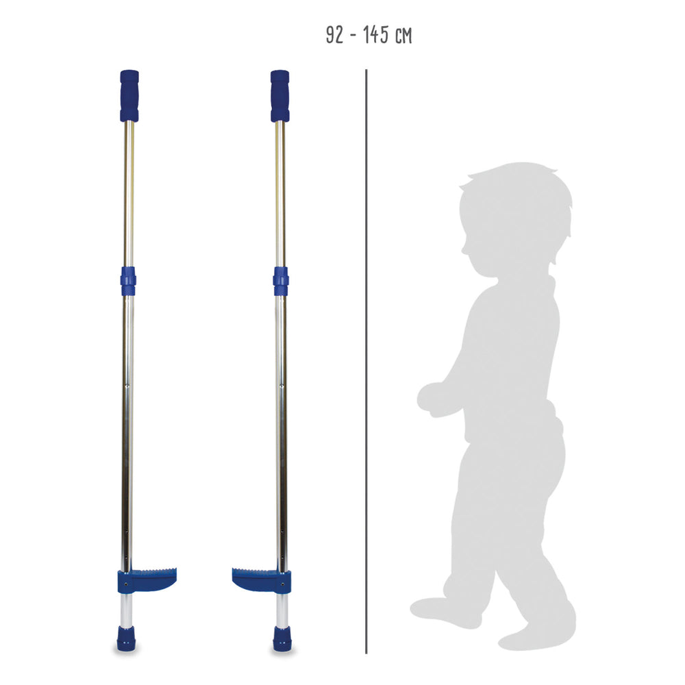 Small foot - metal stilts adjustable blue, 145cm