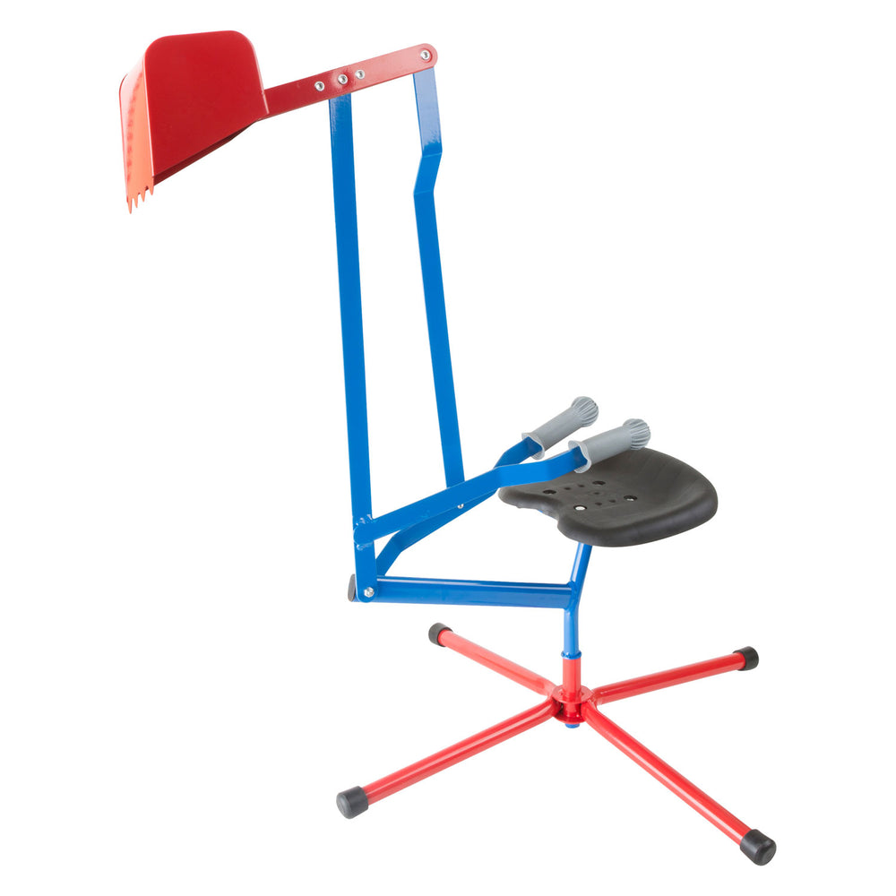 Small Foot Metal Excavator Blue Red