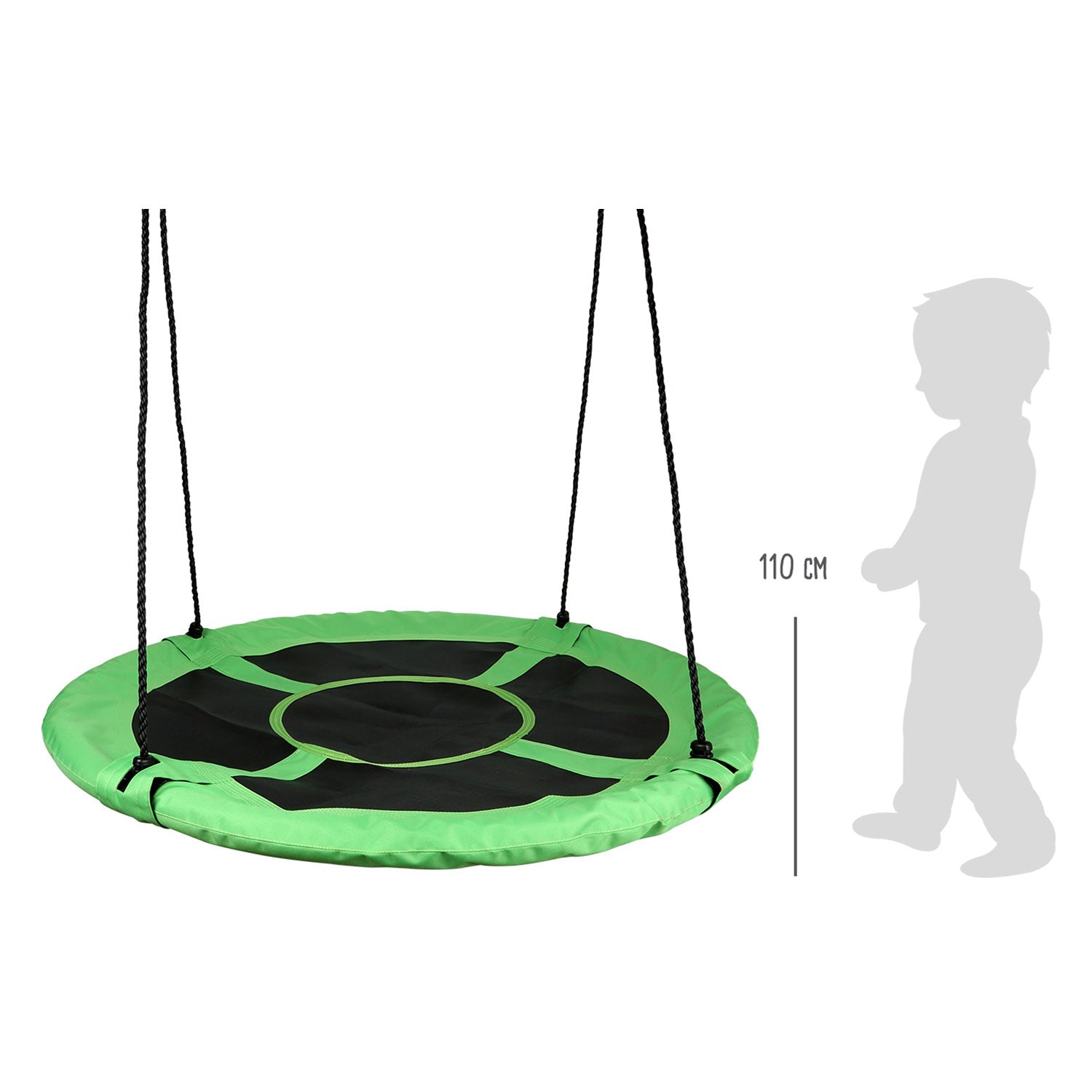 Kleine voet - nestschommel groen xl, 110cm