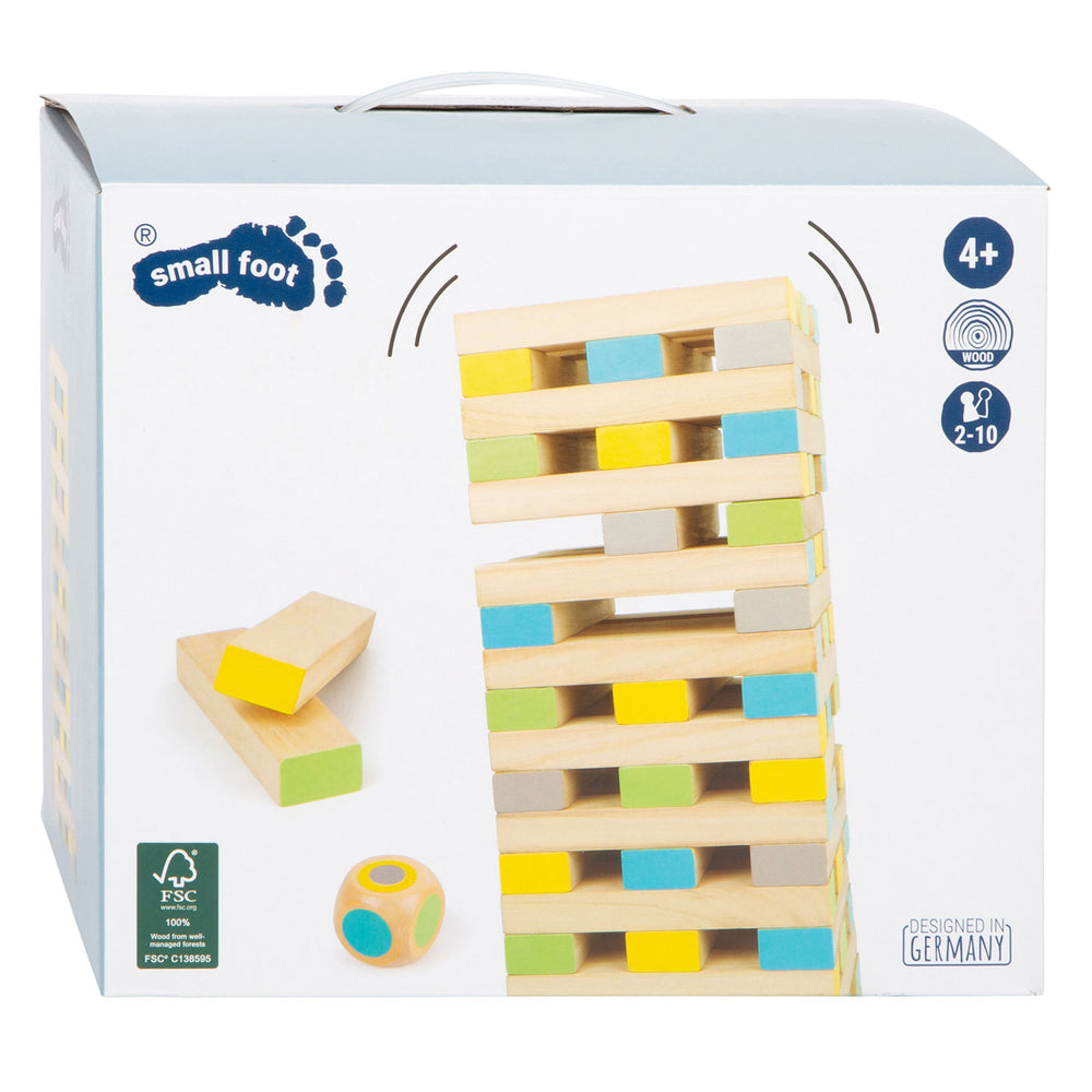 Small foot - wooden tumbling tower balancing game xxl