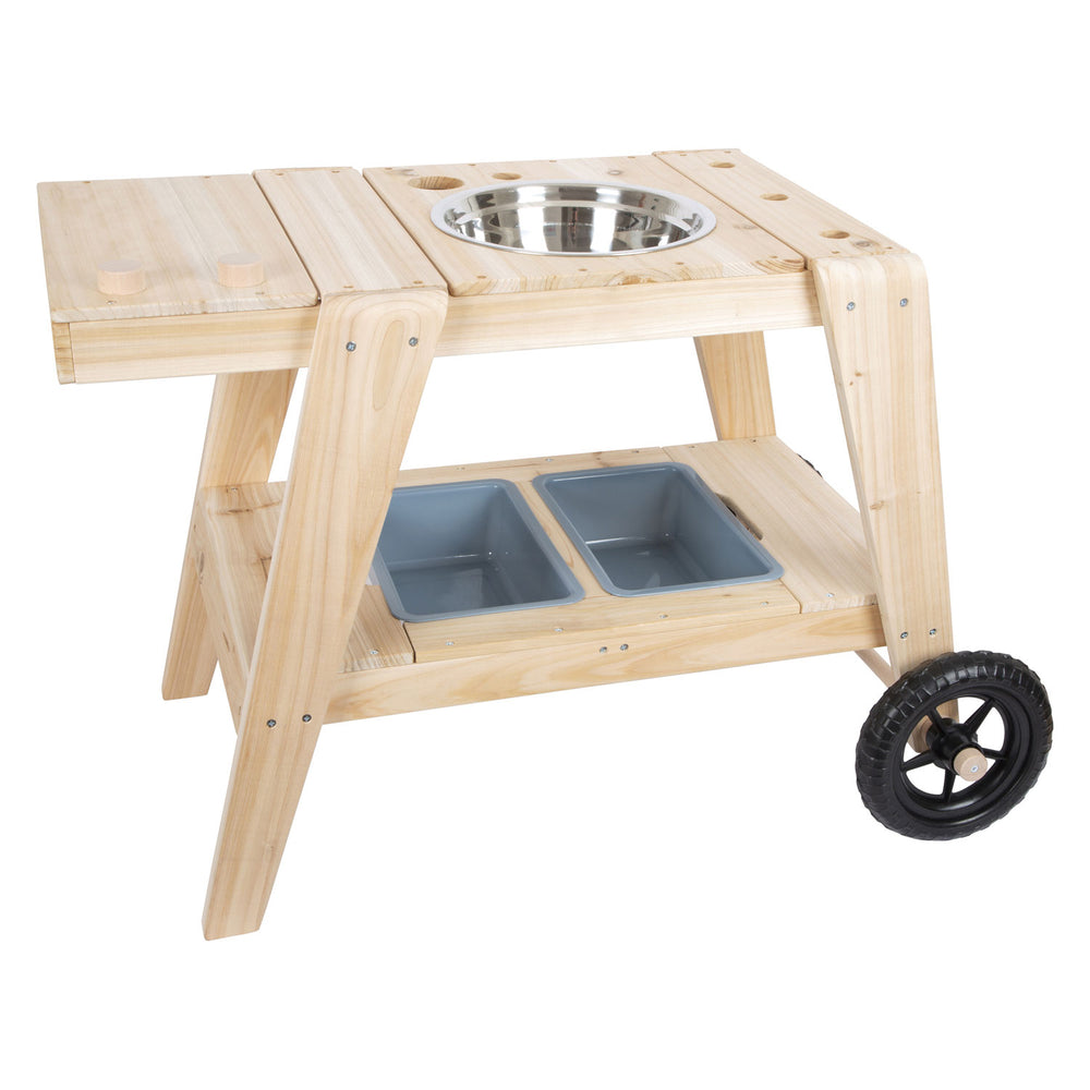 Small foot - wooden mud kitchen compact