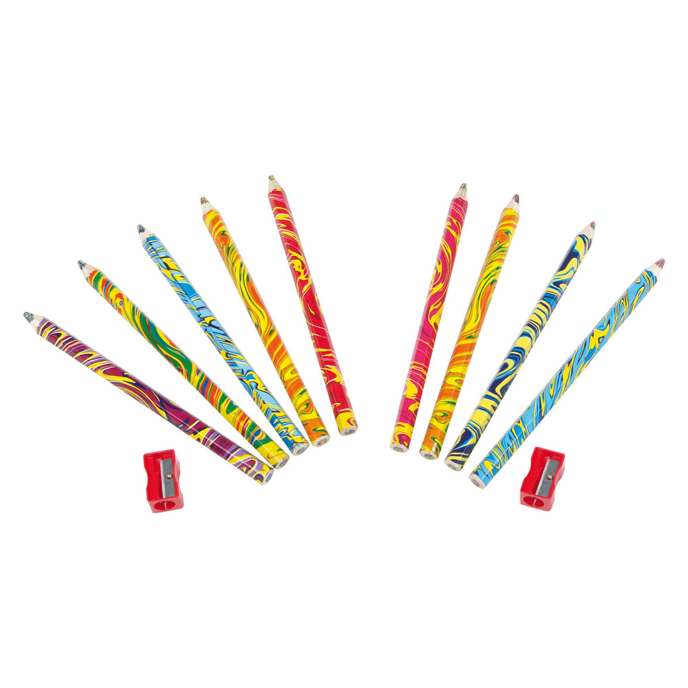 Small Foot Rainbow Colouring Pencils with Sharpener, 10 pcs.