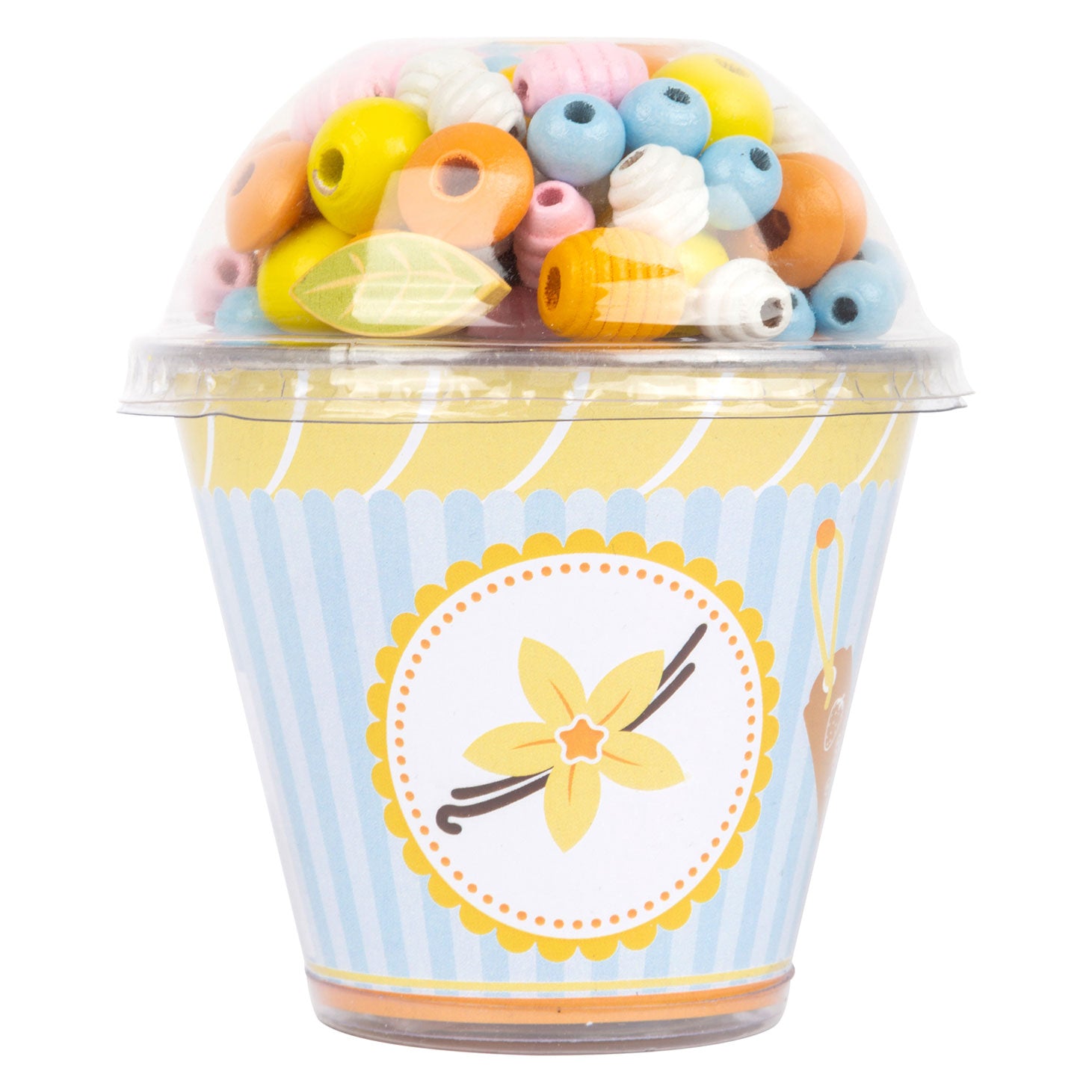 Small foot - houten kralen sieraden maken cupcake