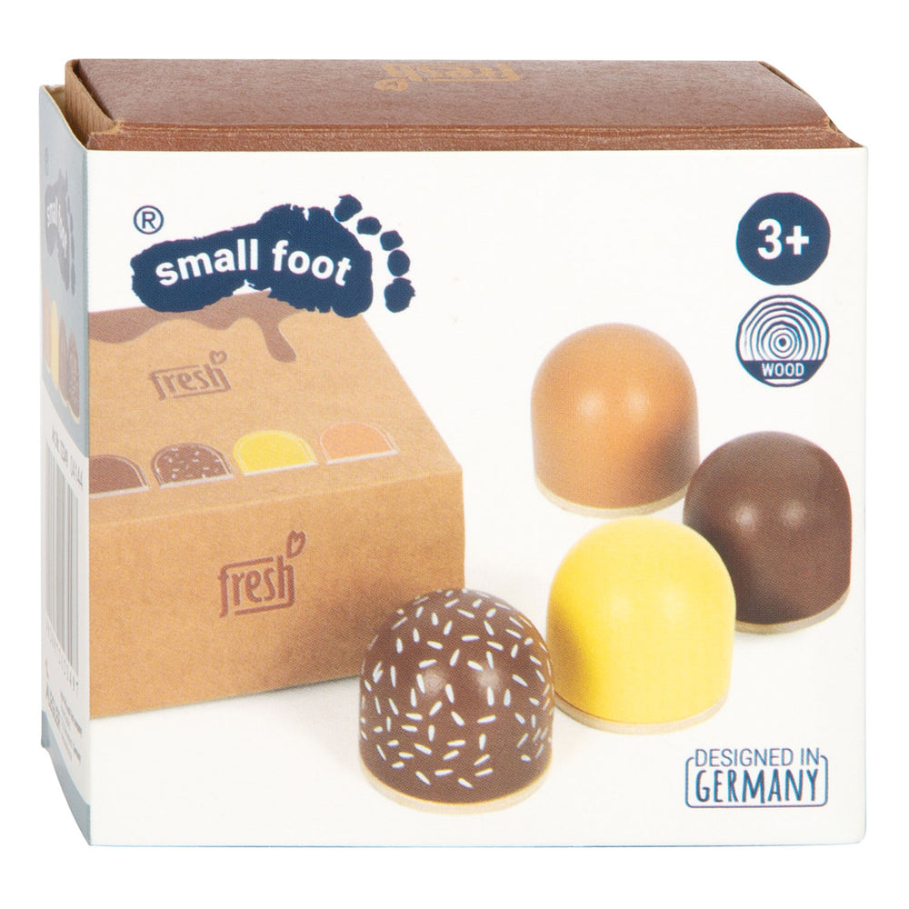 Small Foot Wooden Play Food Marshmallows, 4 pcs.