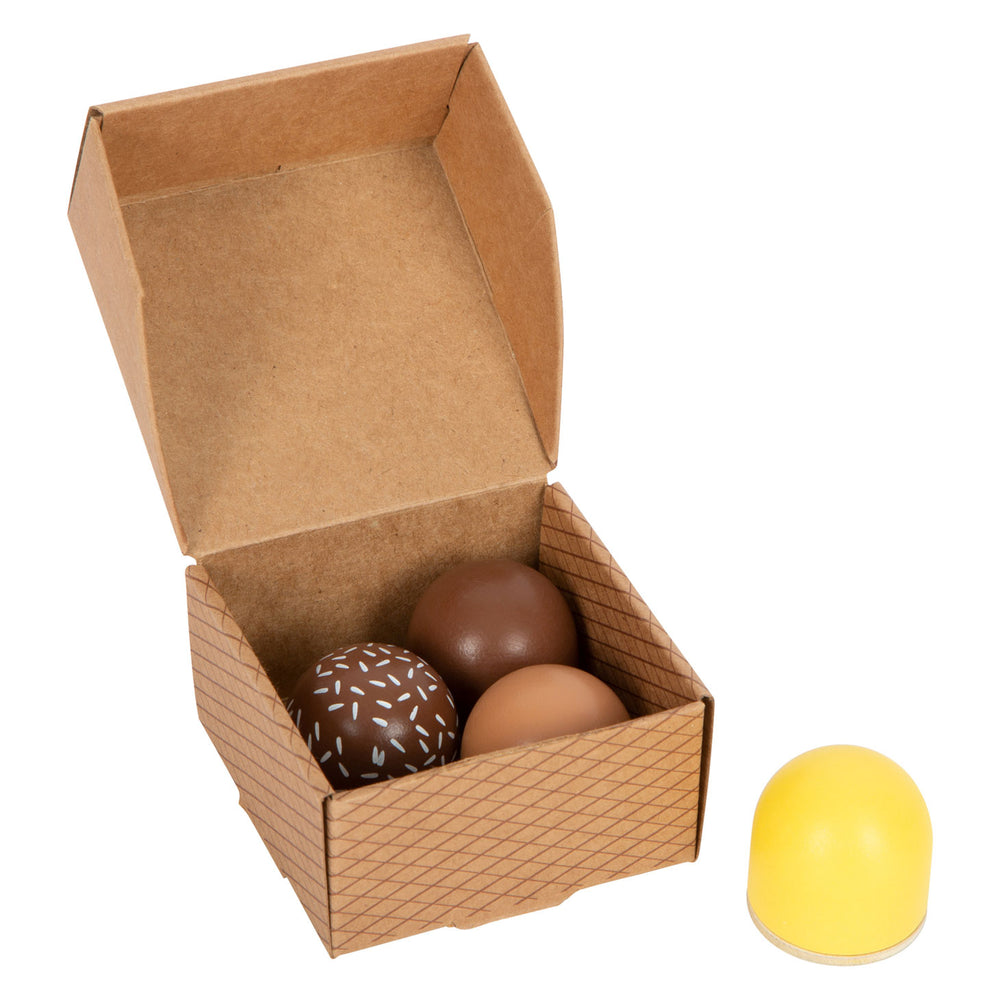 Small Foot Wooden Play Food Marshmallows, 4 pcs.