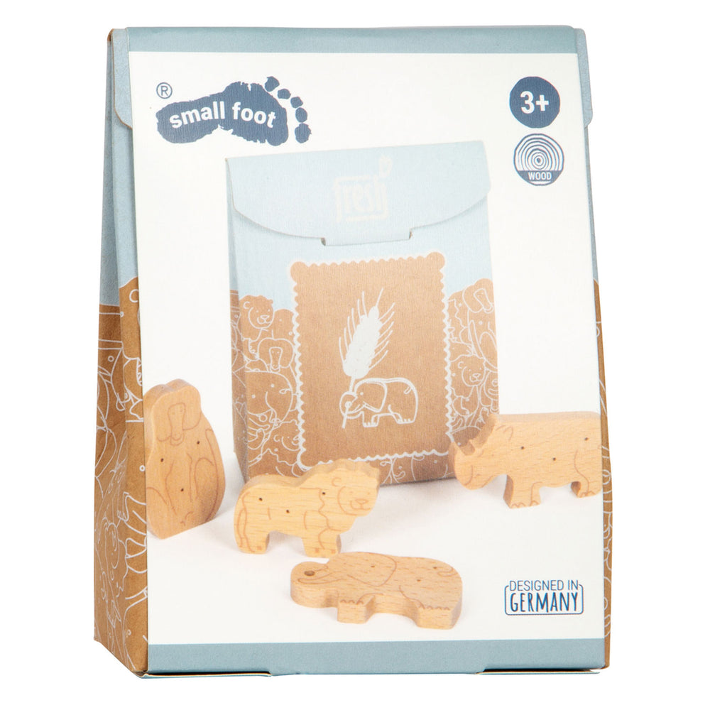 Small foot - wooden play food animal crackers, 8 pcs.