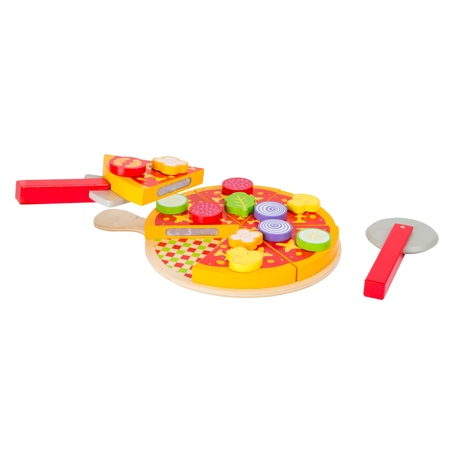 Small Foot Houten Snijen Speeleten Pizzaset, 21dlg.