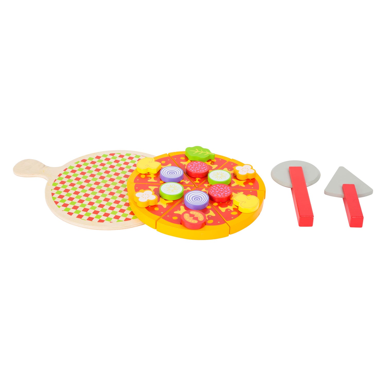 Small Foot Houten Snijen Speeleten Pizzaset, 21dlg.