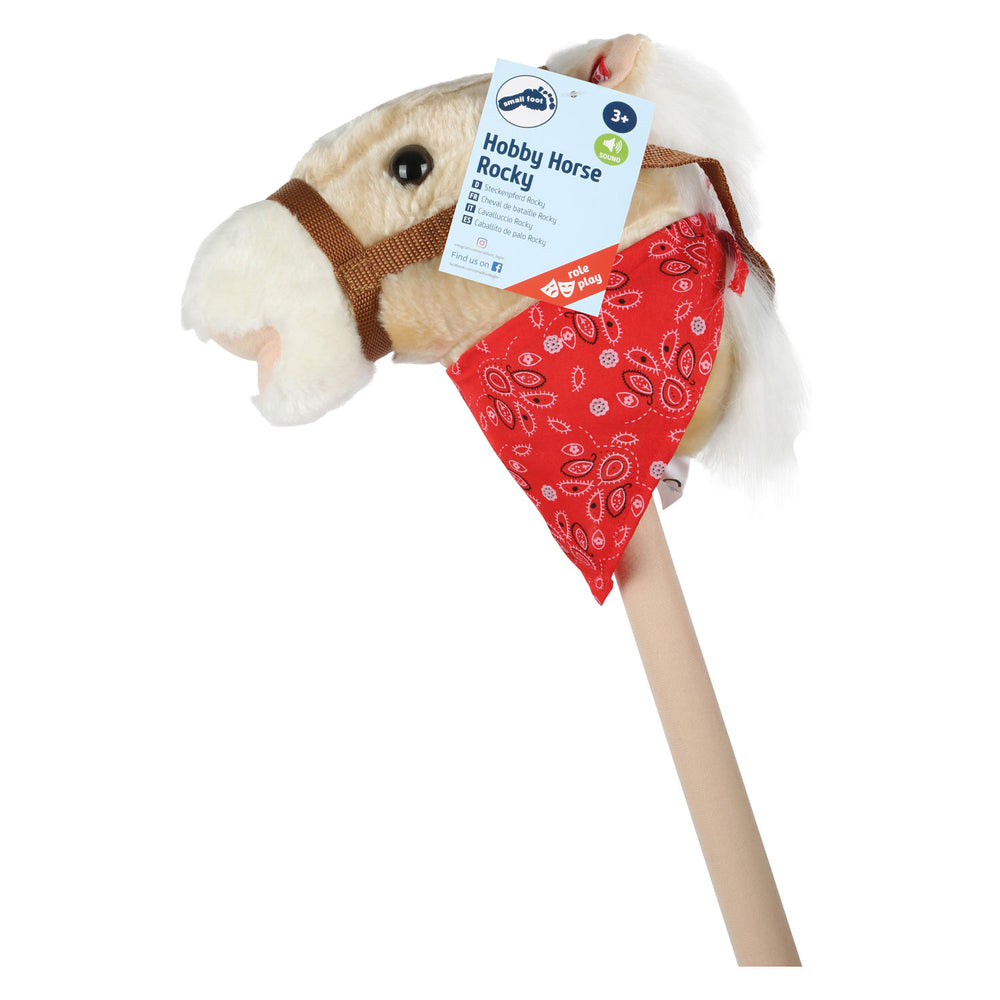 Small foot - Wooden hobby horse Rocky, 80cm