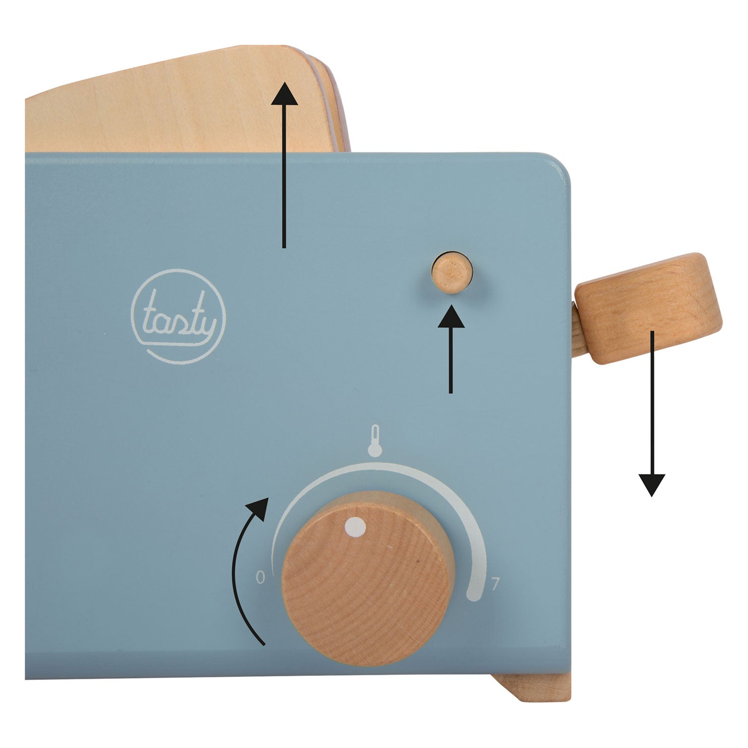 Small foot - wooden toaster set