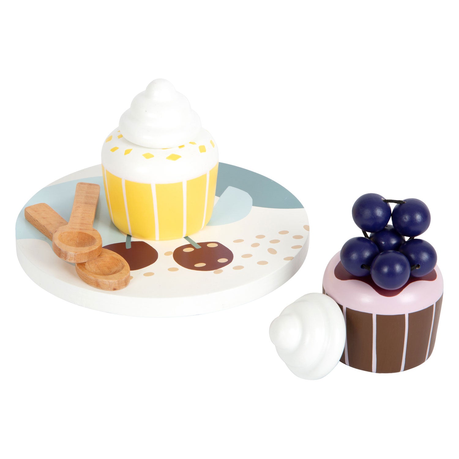 Small foot - wooden coffee and tea set tasty, 16 pcs.
