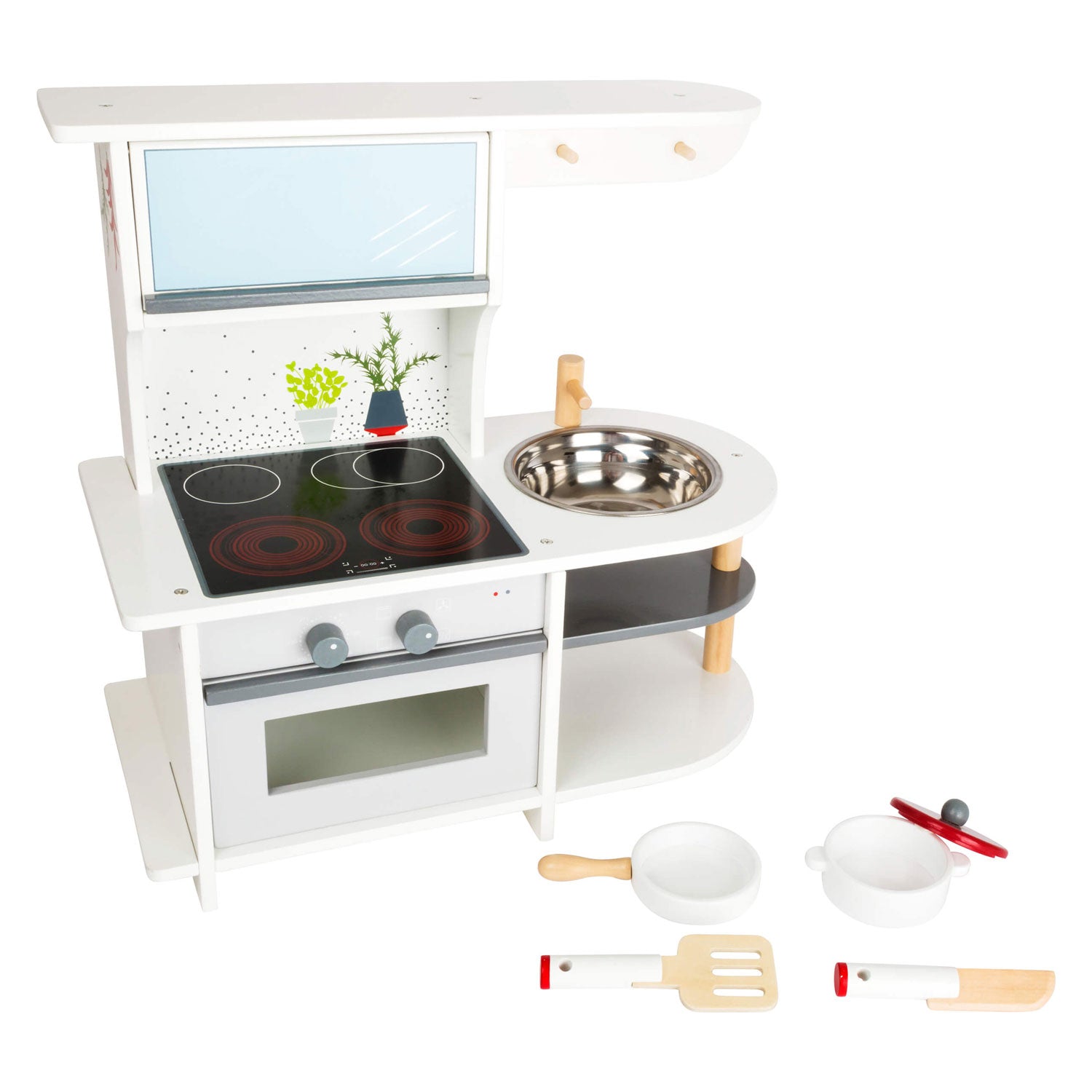 Small Foot Houten Speelkeuken Sierlijk, 6dlg.
