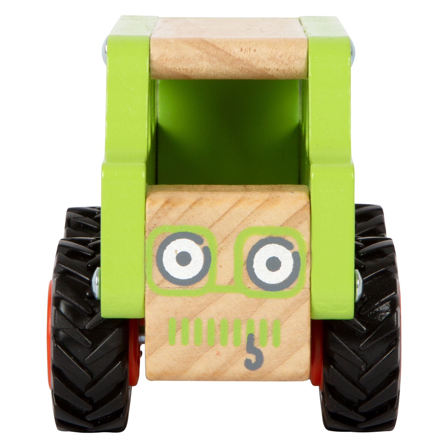 Small foot - wooden off-road jeep green