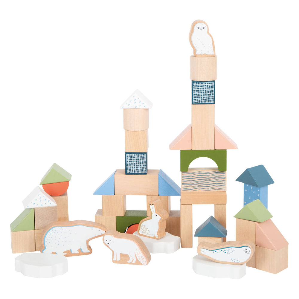 Small foot - houten bouwblokken arctic, 20dlg.