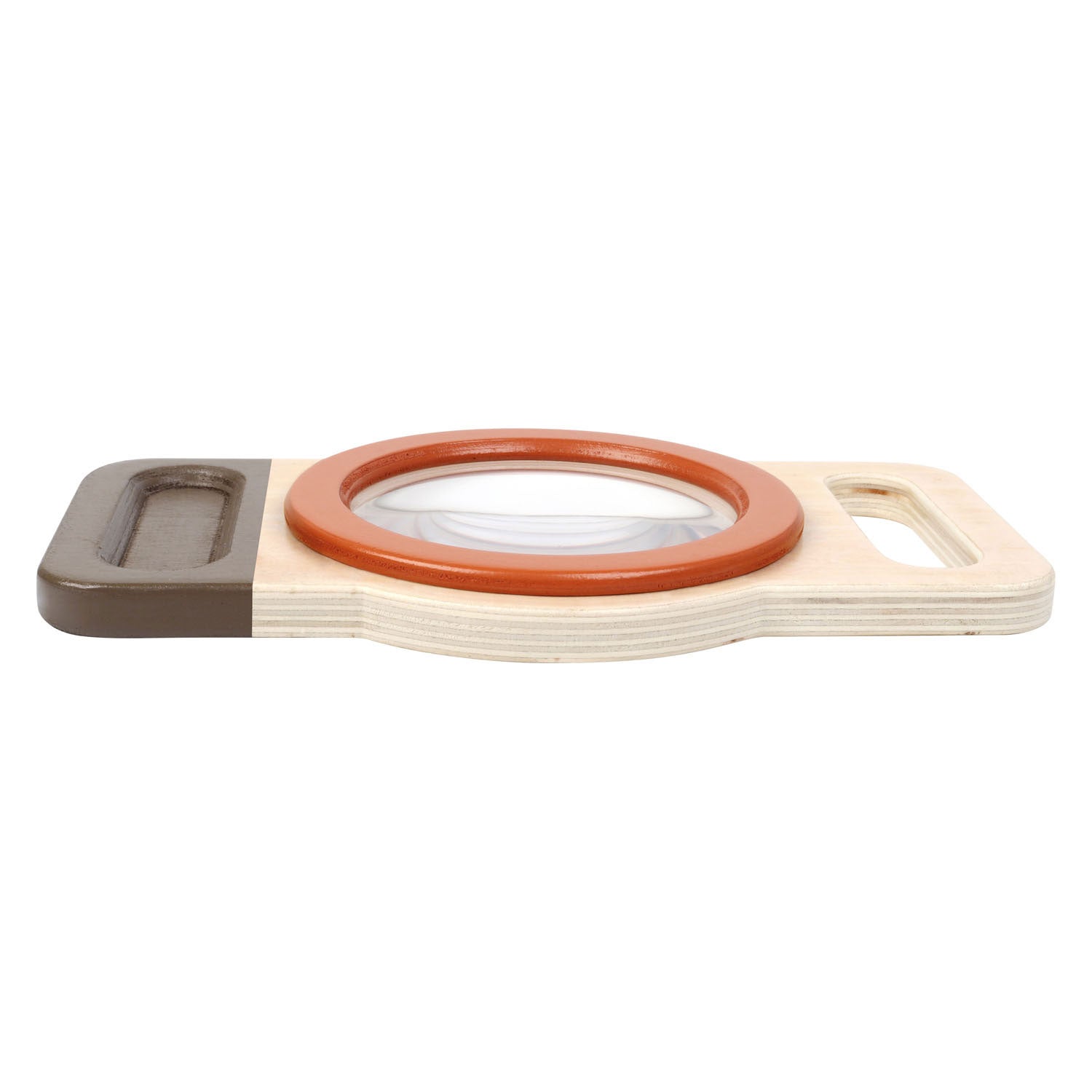 Kleine voet - houten xxl vergrootglas ontdekken