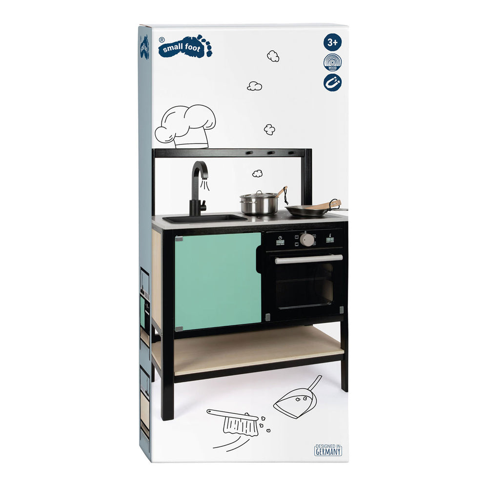Small foot - Wooden play kitchen industrial, 6-piece.