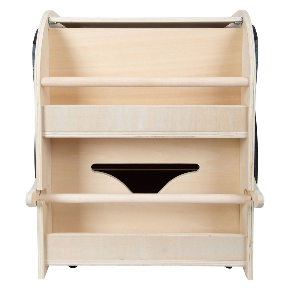 Small foot - Wooden toy box elephant on wheels with seat