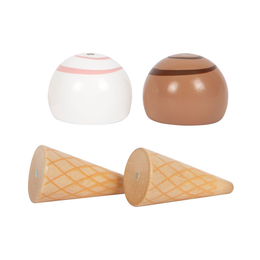 Small Foot Houten Compacte Ijskraam Fris, 6dlg.