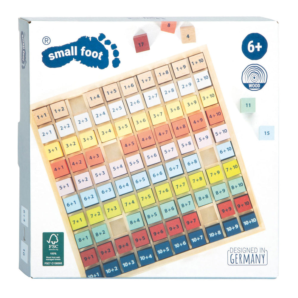 Small foot - Wooden abacus for addition, 100 pcs.