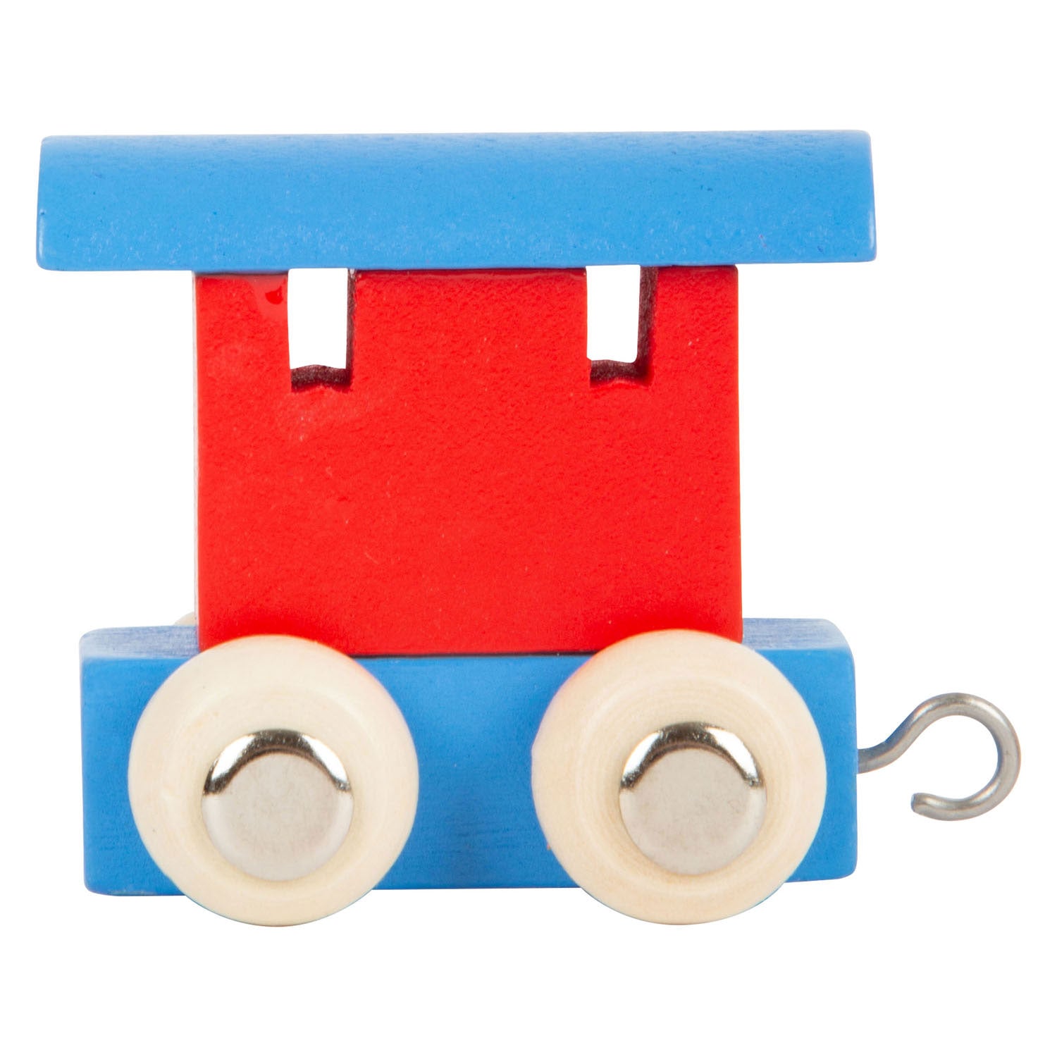 Small foot - houten brieventreinwagon rood blauw