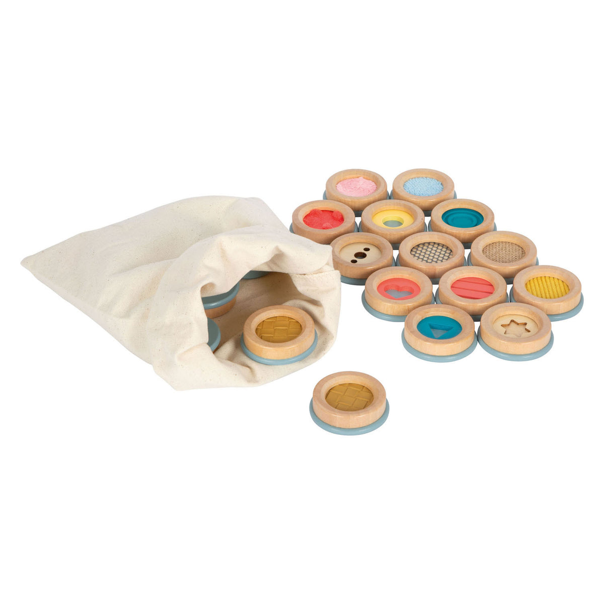 Small foot - Sensory wooden memory game