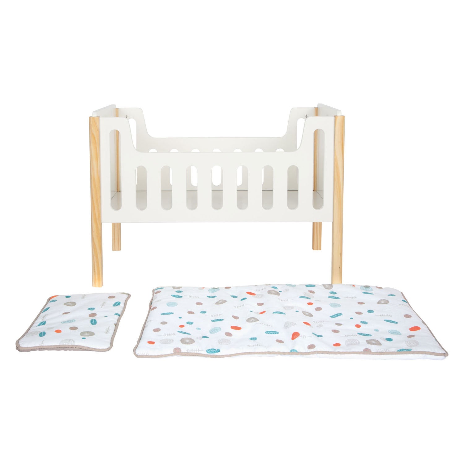 Kleine voet - houten poppenbedje knoopje